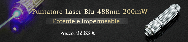 Puntatore laser blu 488nm